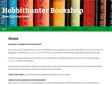 Tablet Screenshot of hobbithunterbookshop.com